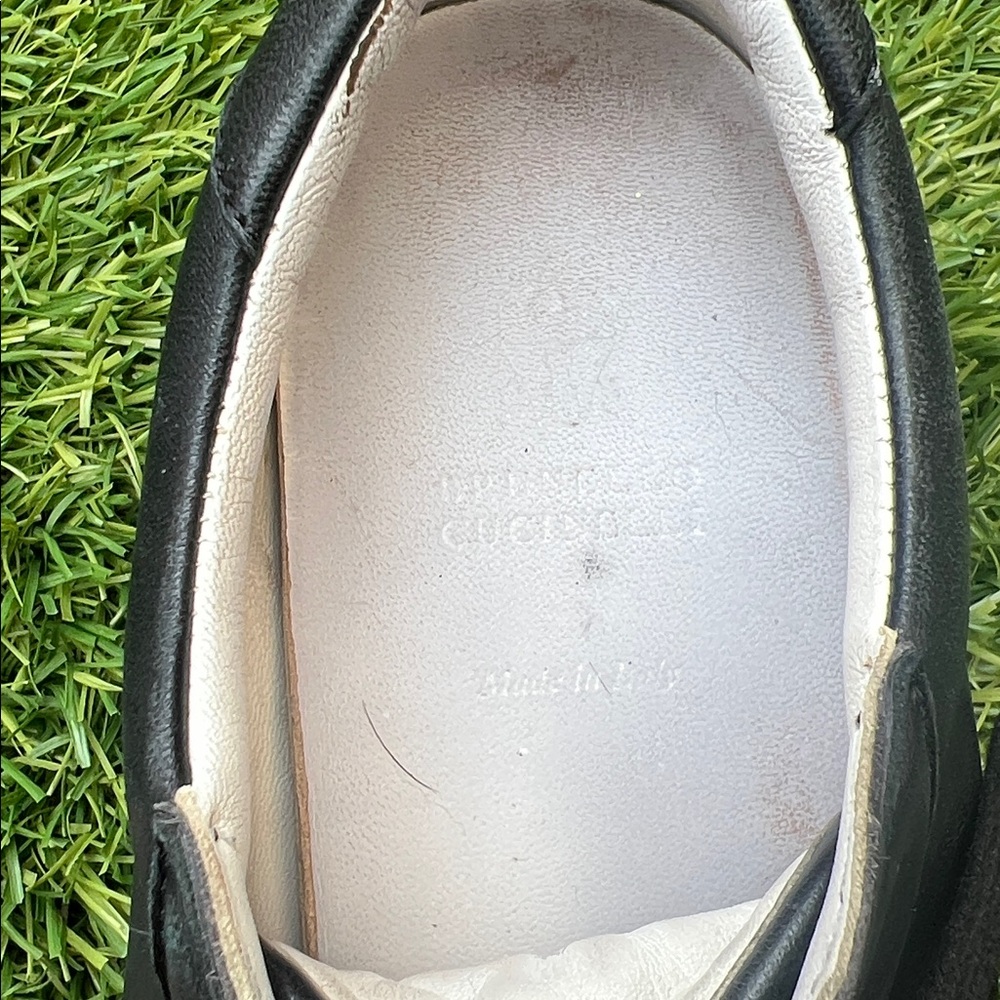 Brunello Cucinelli Black and White Sneakers with Monilli accent - Picture 8 of 11